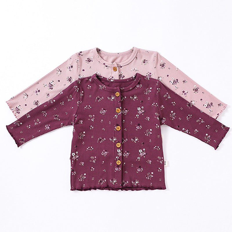Floral Cardigan & Bow Headband Set