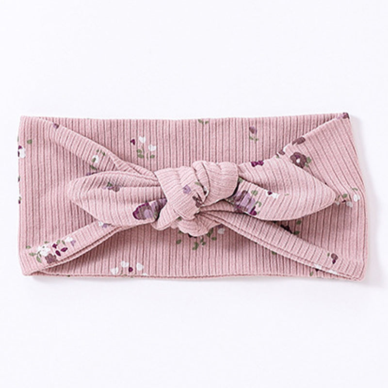Floral Cardigan & Bow Headband Set