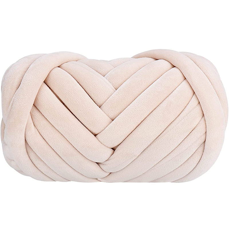 4.4LBS 50mm Cotton Tubes Velour Bumper Tubes for Knot Pillow Weaving DIY