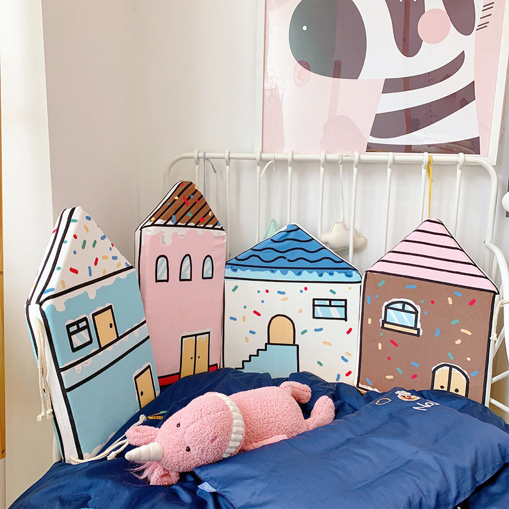 4 Pieces Set Soft Fence Pads Anti-Collision For Baby & Kids
