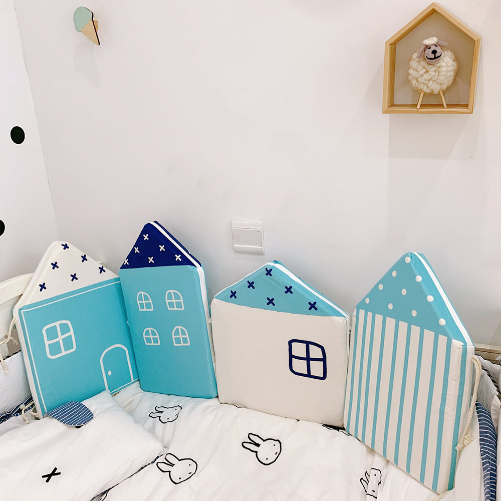 Ensemble de 4 pièces de coussinets de clôture souples anti-collision pour bébés et enfants 