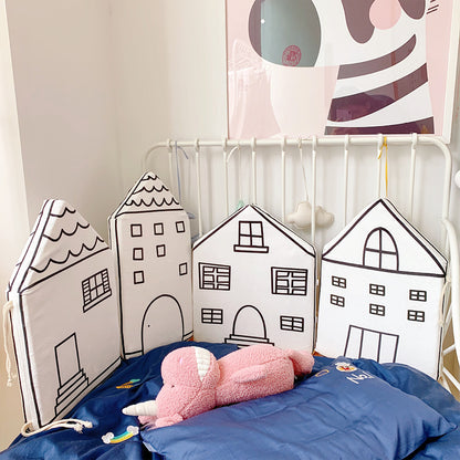 4 Pieces Set Soft Fence Pads Anti-Collision For Baby & Kids