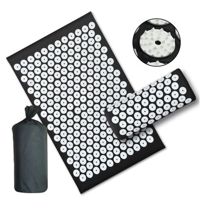 Ensemble tapis et oreiller d'acupression 