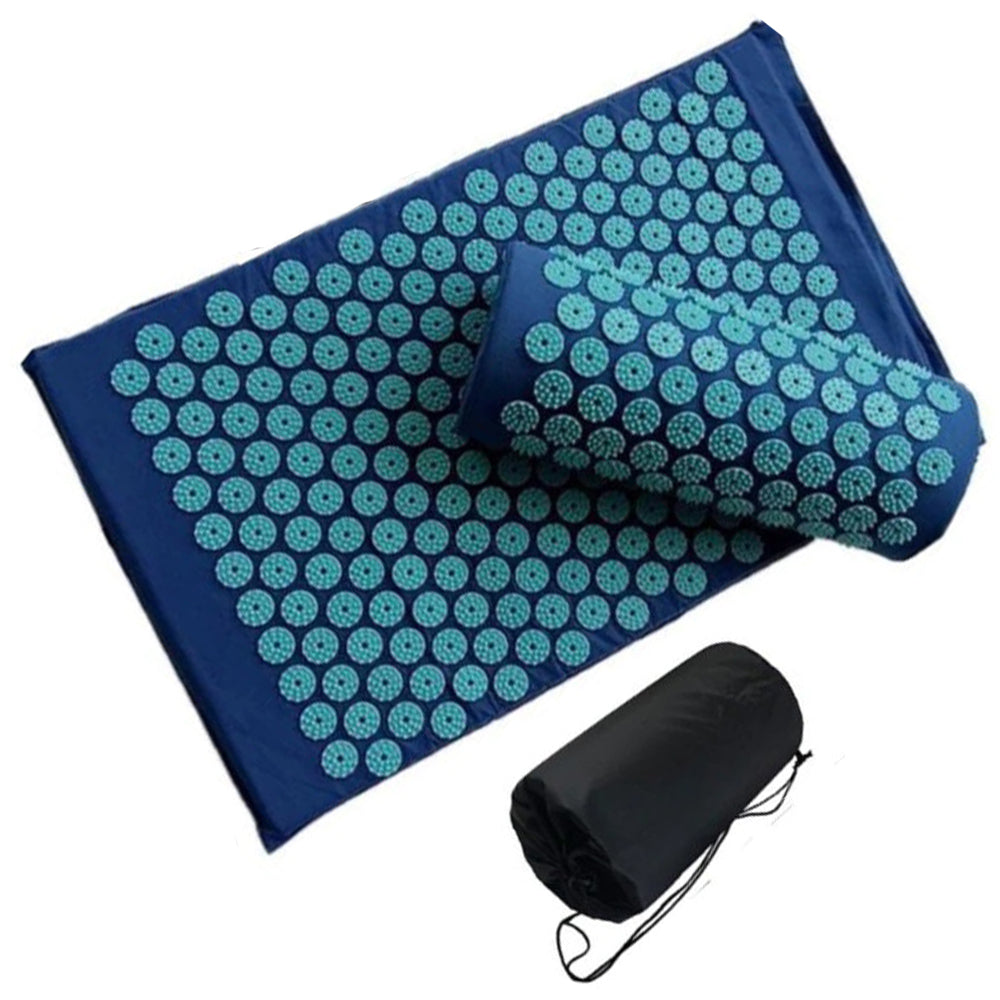 Ensemble tapis et oreiller d'acupression 