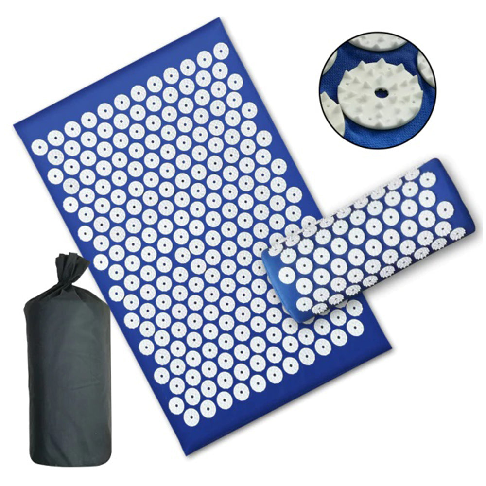 Ensemble tapis et oreiller d'acupression 
