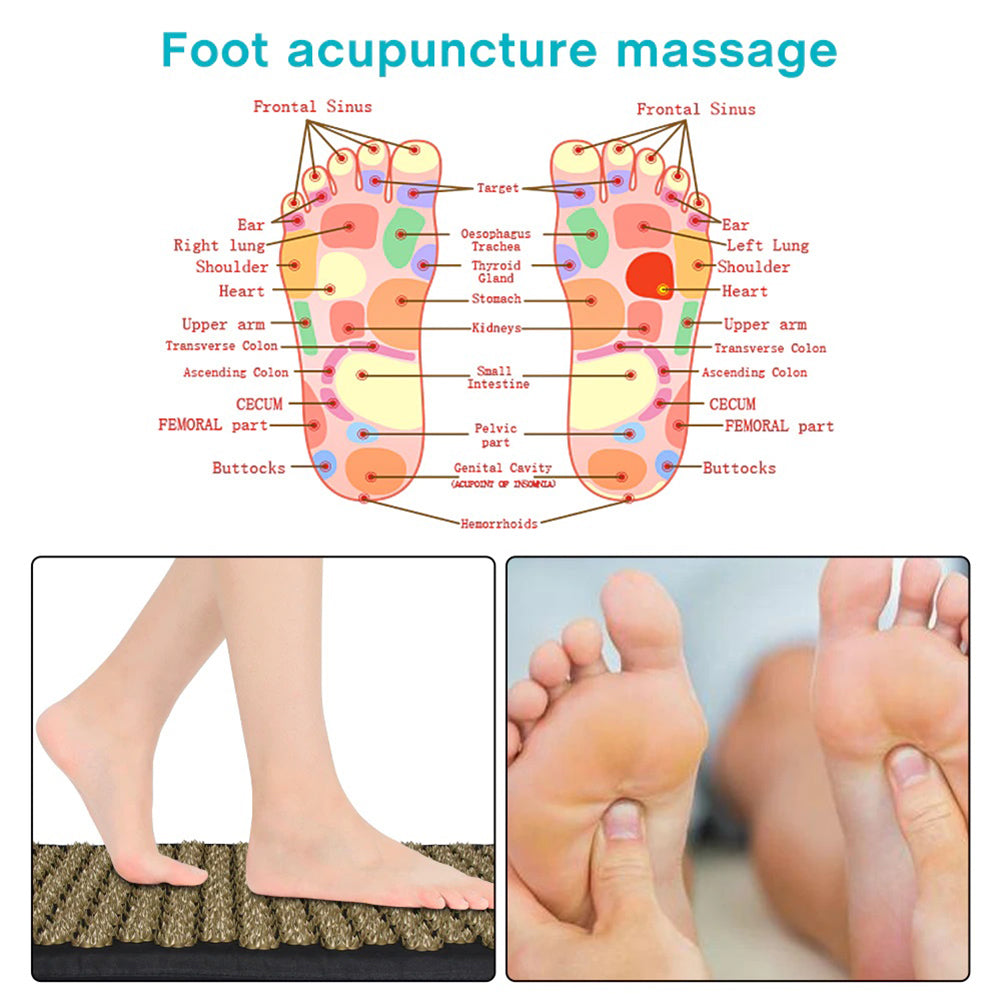 Ensemble tapis et oreiller d'acupression 