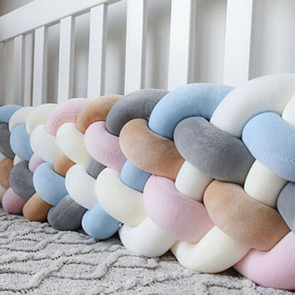 6-Knotted Custom Handmade Bedding Long Cushion Crib Padding