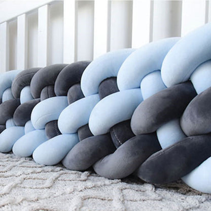 6-Knotted Custom Handmade Bedding Long Cushion Crib Padding