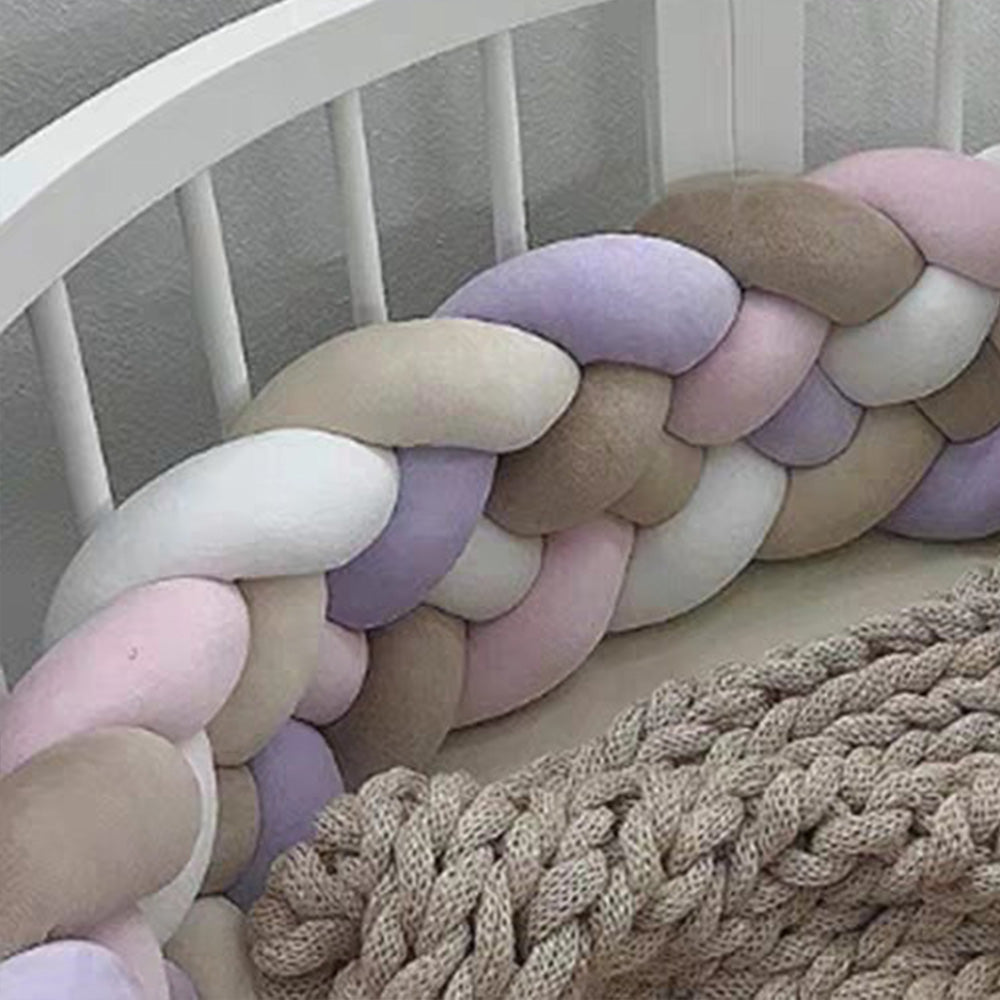 6-Knotted Custom Handmade Bedding Long Cushion Crib Padding
