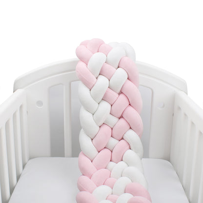 6-Knotted Custom Handmade Bedding Long Cushion Crib Padding