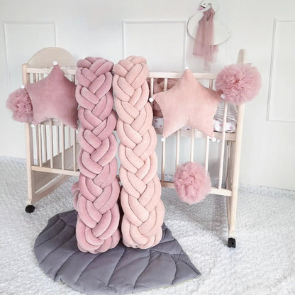 189'' / 6-Knotted Custom Handmade Bedding Long Cushion Crib Padding