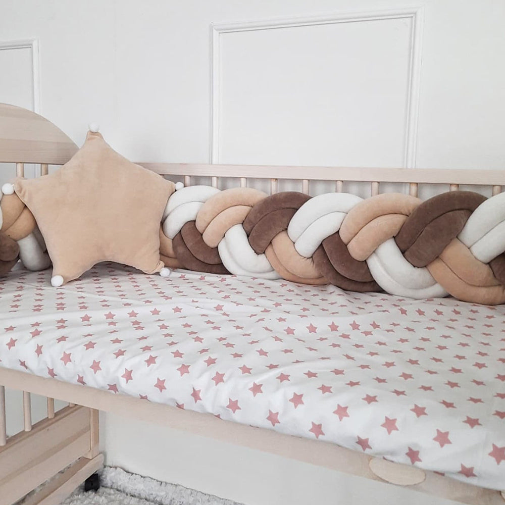 189'' / 6-Knotted Custom Handmade Bedding Long Cushion Crib Padding