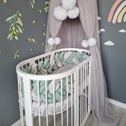 157'' / 6-Knotted Custom Handmade Bedding Long Cushion Crib Padding