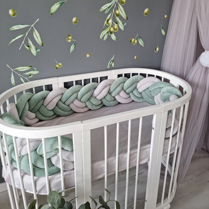 157'' / 6-Knotted Custom Handmade Bedding Long Cushion Crib Padding
