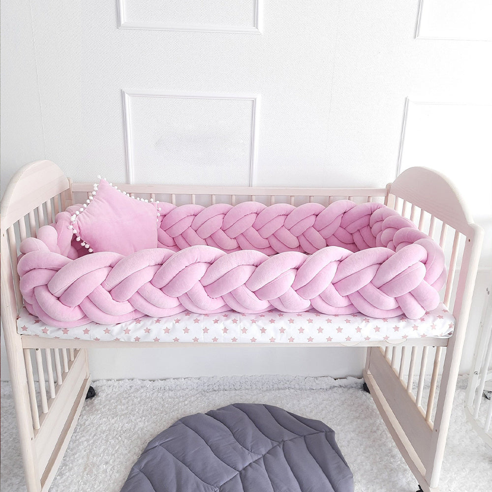 189'' / 6-Knotted Custom Handmade Bedding Long Cushion Crib Padding