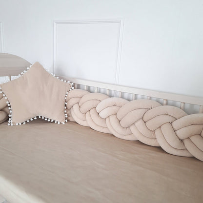157'' / 6-Knotted Custom Handmade Bedding Long Cushion Crib Padding
