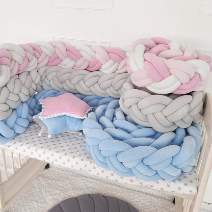 189'' / 6-Knotted Custom Handmade Bedding Long Cushion Crib Padding