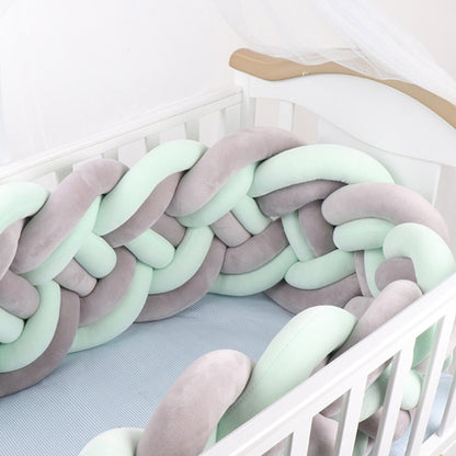 8-Knotted Custom Handmade Bedding Long Cushion Crib Padding