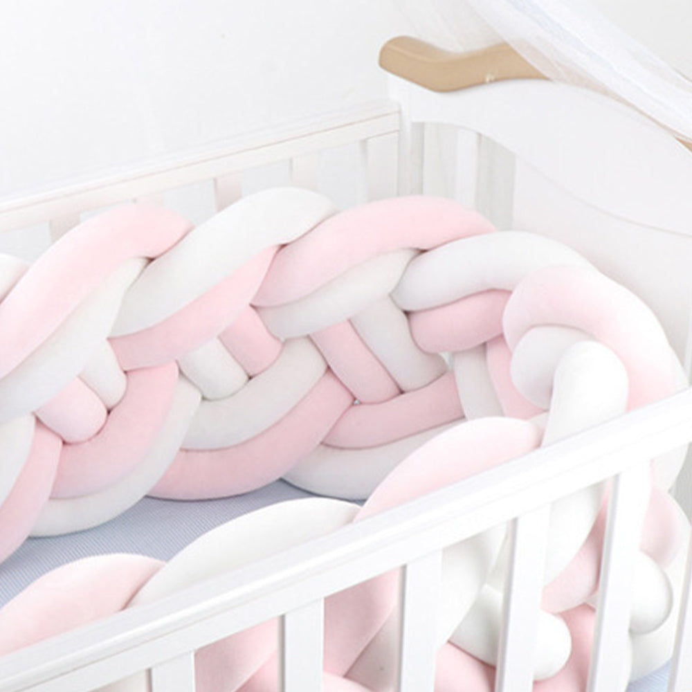 8-Knotted Custom Handmade Bedding Long Cushion Crib Padding