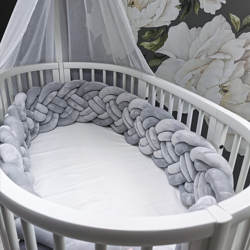 8-Knotted Custom Handmade Bedding Long Cushion Crib Padding