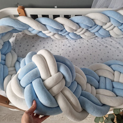 8-Knotted Custom Handmade Bedding Long Cushion Crib Padding
