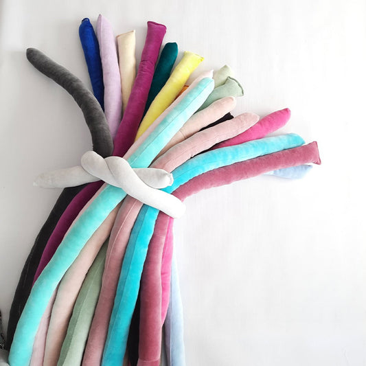 4.4LBS 50mm Cotton Tubes Velour Bumper Tubes for Knot Pillow Weaving DIY