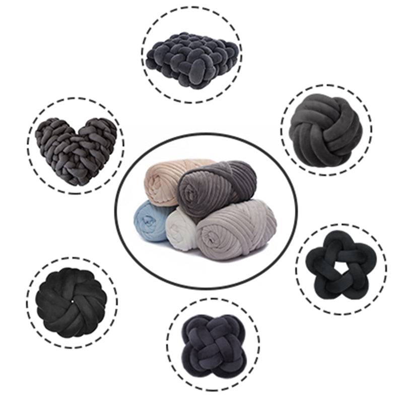 4.4LBS 50mm Cotton Tubes Velour Bumper Tubes for Knot Pillow Weaving DIY