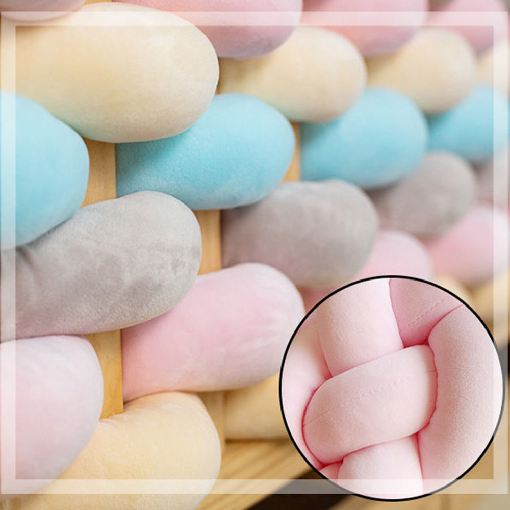 4.4LBS 50mm Cotton Tubes Velour Bumper Tubes for Knot Pillow Weaving DIY