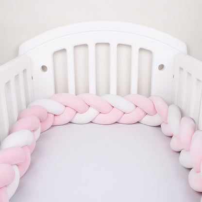 3-Knotted Custom Handmade Bedding Long Cushion Crib Padding