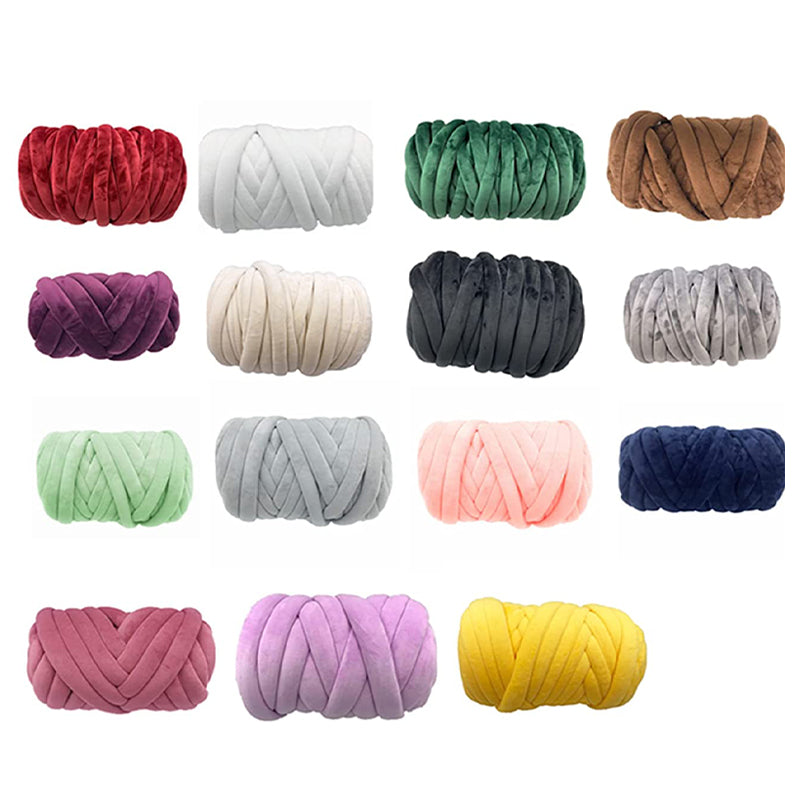 4.4LBS 50mm Cotton Tubes Velour Bumper Tubes for Knot Pillow Weaving DIY