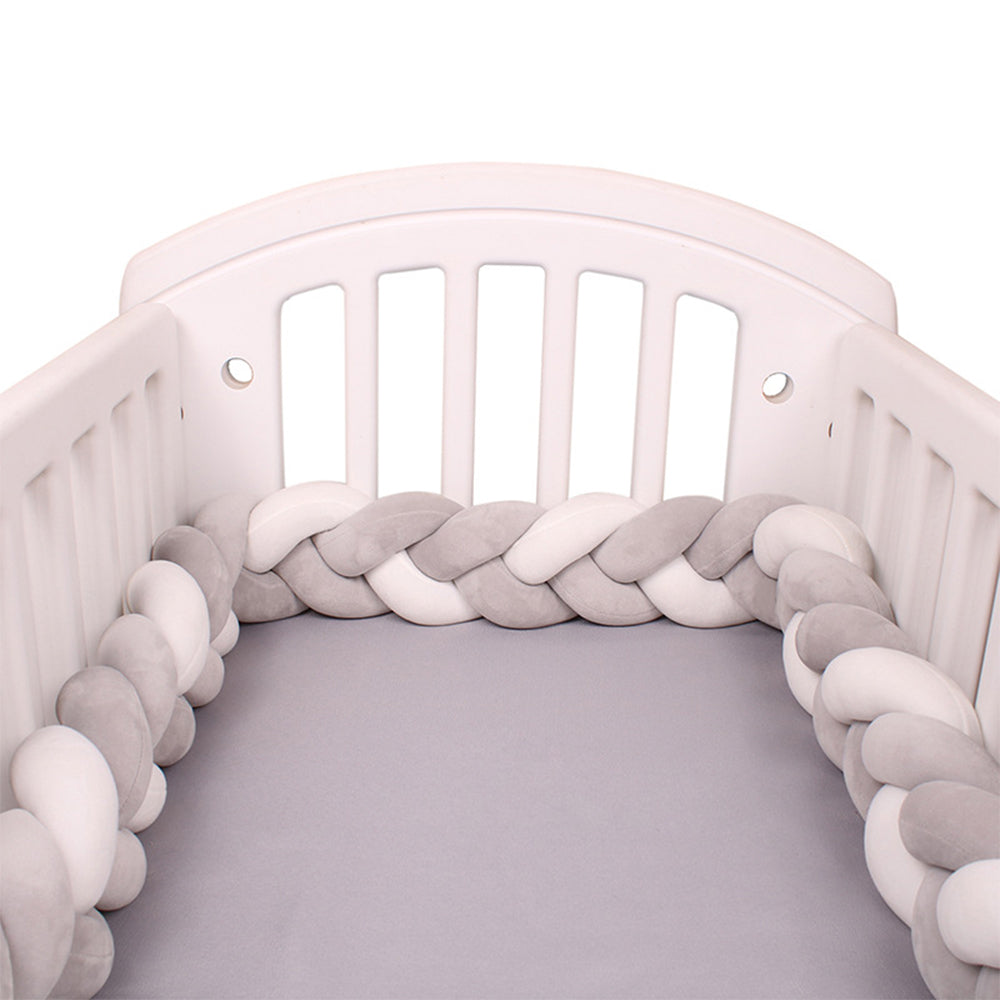 3-Knotted Custom Handmade Bedding Long Cushion Crib Padding