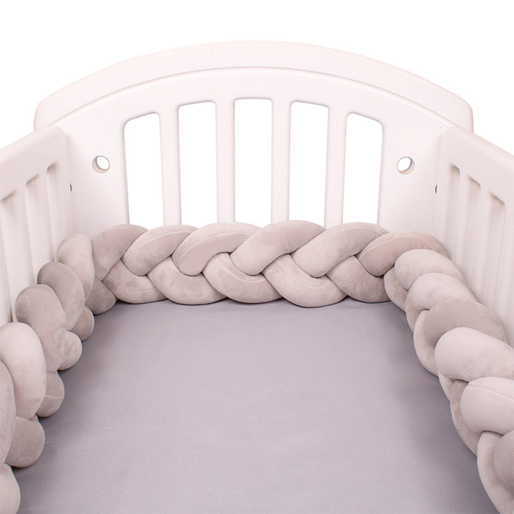 3-Knotted Custom Handmade Bedding Long Cushion Crib Padding