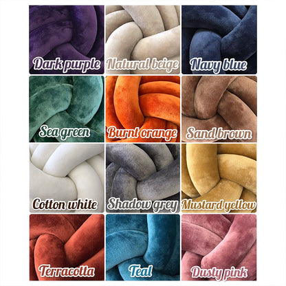 4.4LBS 50mm Cotton Tubes Velour Bumper Tubes for Knot Pillow Weaving DIY
