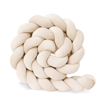3-Knotted Custom Handmade Bedding Long Cushion Crib Padding
