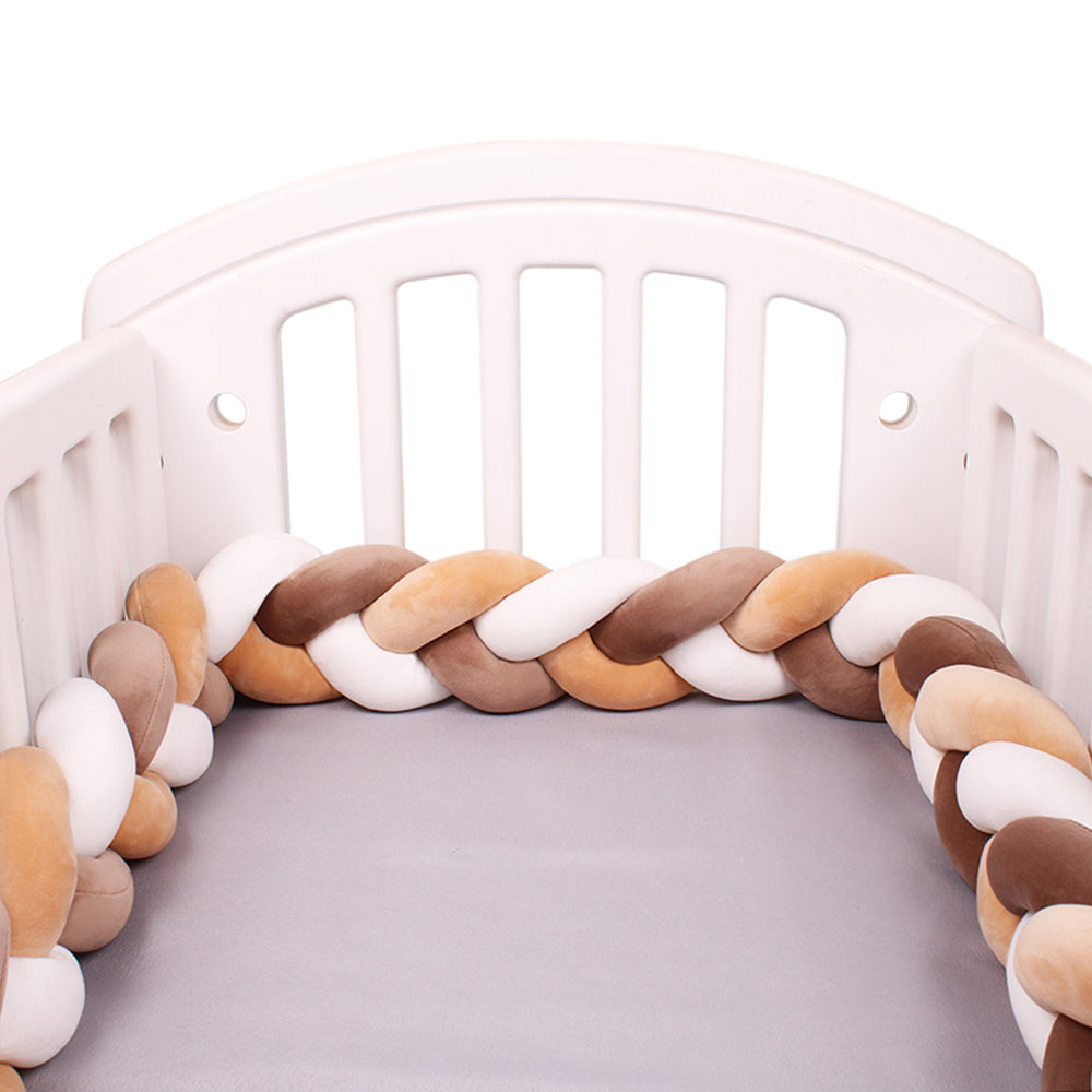 3-Knotted Custom Handmade Bedding Long Cushion Crib Padding