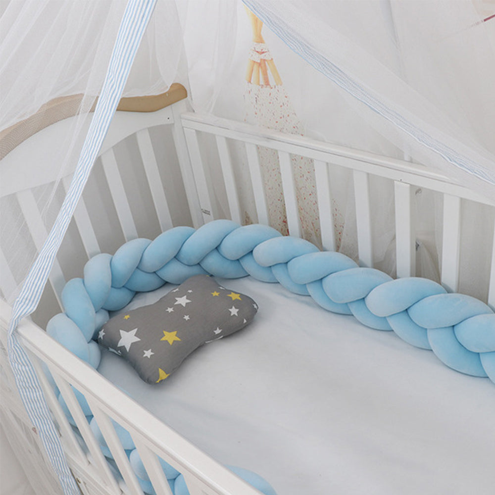 3-Knotted Custom Handmade Bedding Long Cushion Crib Padding