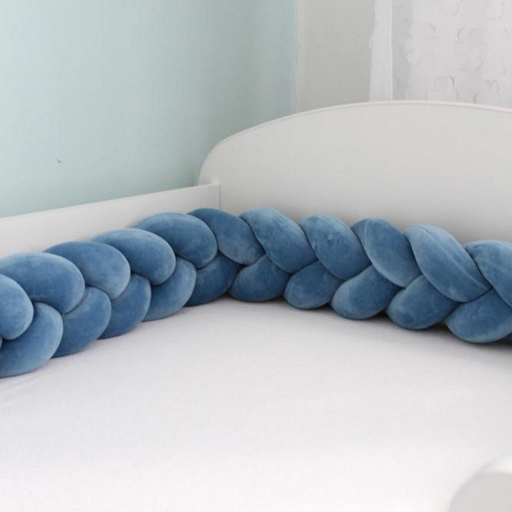 3-Knotted Custom Handmade Bedding Long Cushion Crib Padding