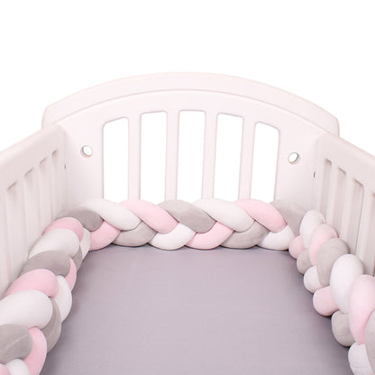 3-Knotted Custom Handmade Bedding Long Cushion Crib Padding