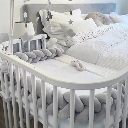 3-Knotted Custom Handmade Bedding Long Cushion Crib Padding