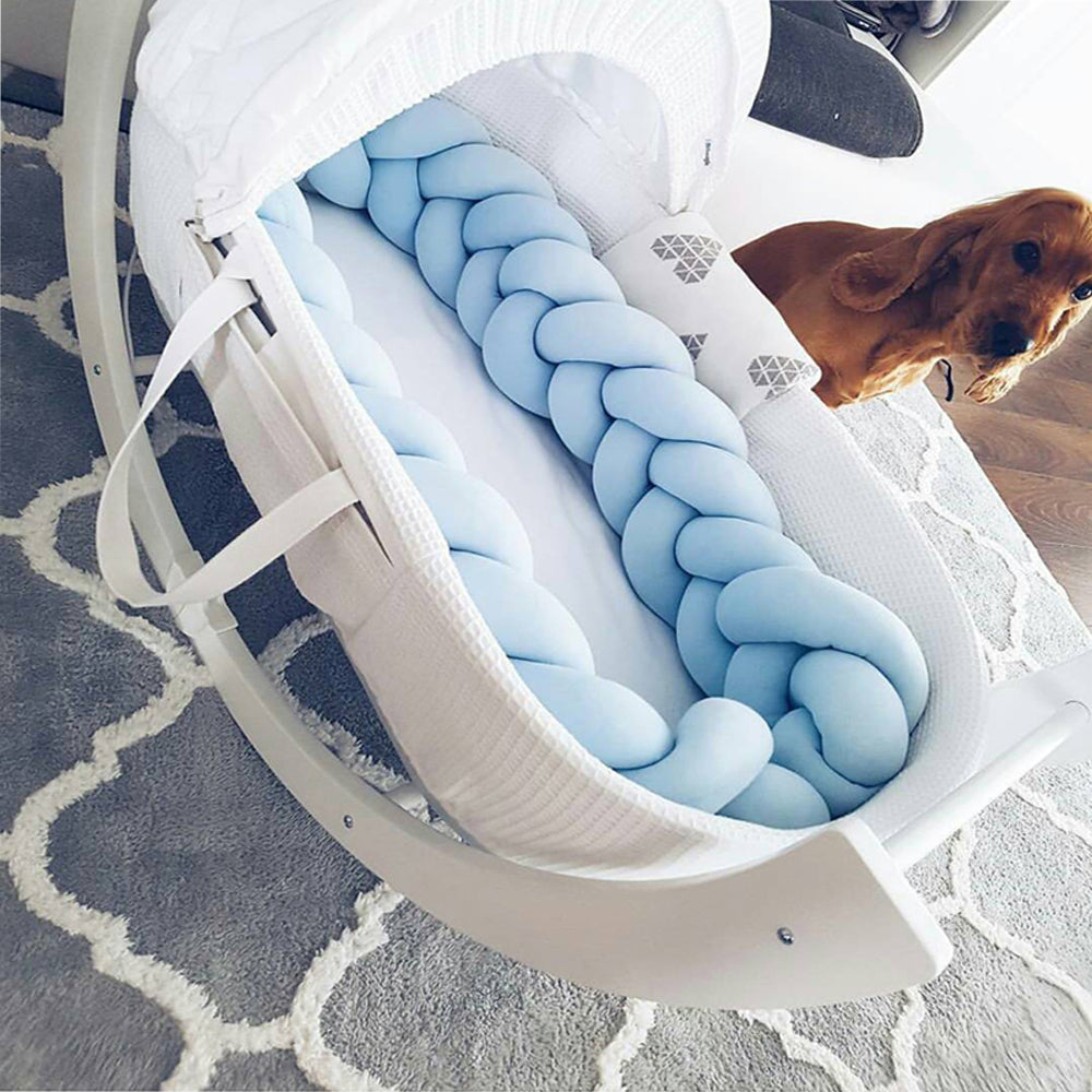 3-Knotted Custom Handmade Bedding Long Cushion Crib Padding