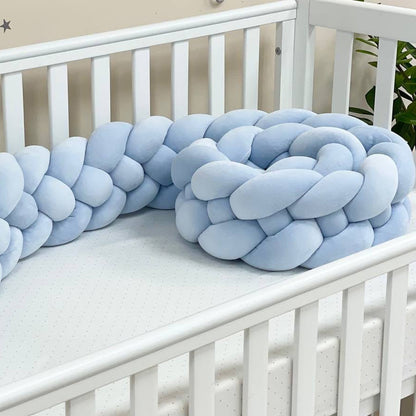 4-Knotted Custom Handmade Bedding Long Cushion Crib Padding