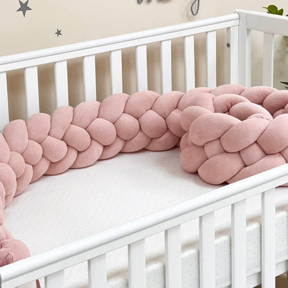 4-Knotted Custom Handmade Bedding Long Cushion Crib Padding