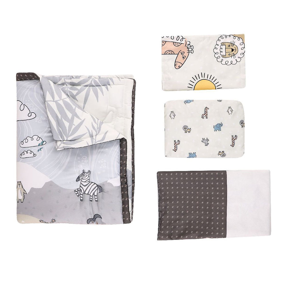 4-Piece Baby Crib Sheet Bedding Set