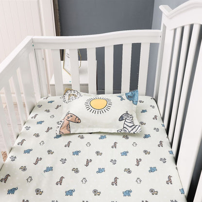 4-Piece Baby Crib Sheet Bedding Set