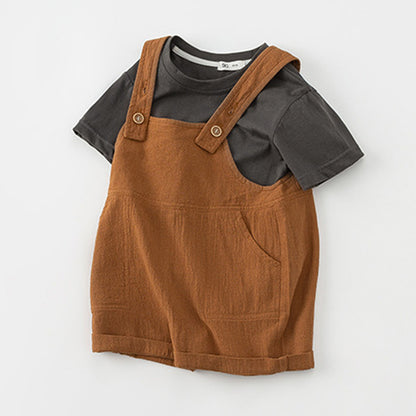 Baby & Toddle Summer Overalls Set