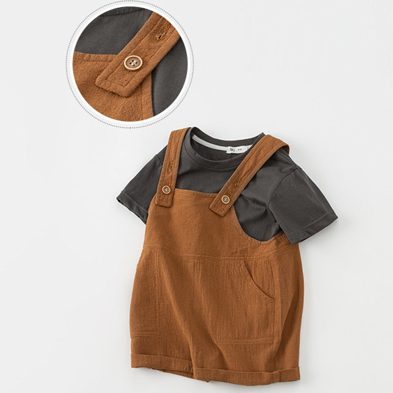 Baby & Toddle Summer Overalls Set