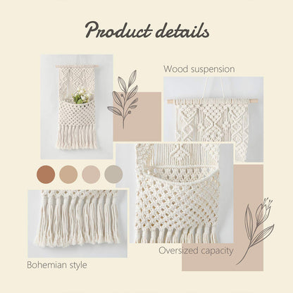 Boho Wall Hangings Storege Bag