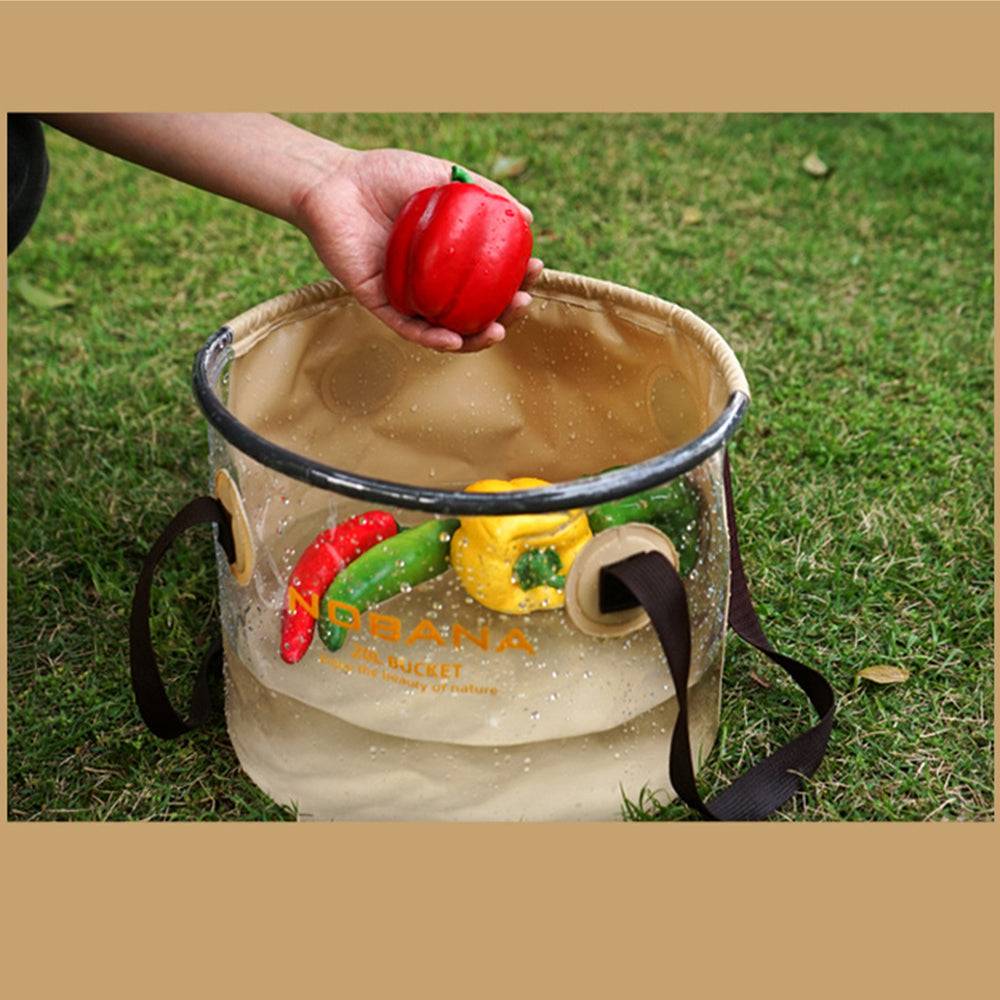 Portable PVC Bucket with Side Bag