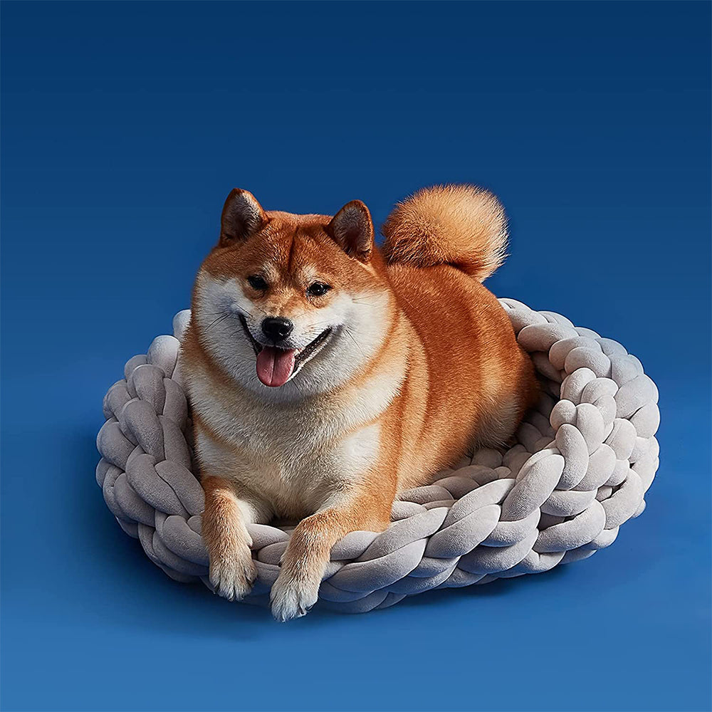 Chunky Knit Pet Bed