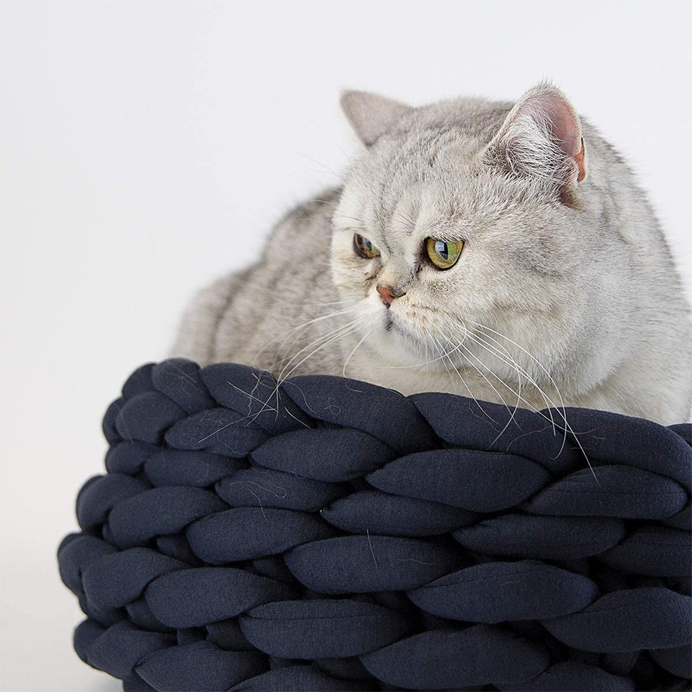 Chunky Knit Pet Bed